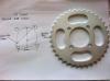 REAR SPROCKET 37 TEETH 428 CHAIN 53MM CENTER