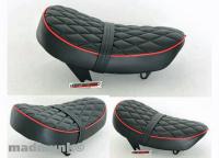 OW MUNK SEAT RED PIPING WITH DIAMOND PATTERN
