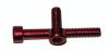 M6 X 60MM RED ANODIZED ALU BOLT DIN 912