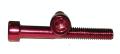 M6 X 45MM RED ANODIZED ALU BOLT DIN 912