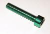 M6 X 75MM GREEN ANODIZED ALU BOLT DIN 912