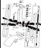 POS. 13 ZHENHUA DAX LEFT FORK LEG 31MM