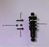 2. M3R REAR SHOCKABSORBER FLANGE BOLT M10 x 1.25