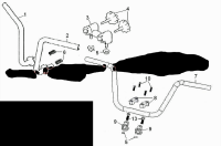 POS. 3 SKYTEAM DAX HANDLEBAR HOLDER STANDARD