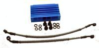 OILCOOLER KIT COMPLETE *BOLT ON ENGINE* BLUE